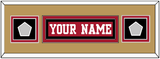 San Francisco Nameplate & 2 Super Bowl Patches - Home Red - Double Mat 12