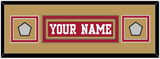 San Francisco Nameplate & 2 Super Bowl Patches - Home Red - Double Mat 14