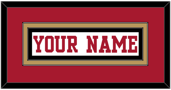 San Francisco Nameplate - Road White - Double Mat 3