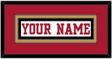 San Francisco Nameplate - Road White - Double Mat 3