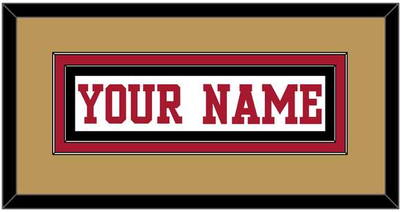 San Francisco Nameplate - Road White - Double Mat 5