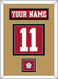 San Francisco Nameplate & Number (Back) With Super Bowl Patch - Home Red - Double Mat 3
