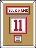 San Francisco Nameplate & Number (Back) With Super Bowl Patch - Road White - Triple Mat 4