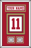 San Francisco Nameplate & Number (Back) With 2 Super Bowl Patches - Road White - Triple Mat 2