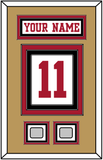 San Francisco Nameplate & Number (Back) With 2 Super Bowl Patches - Road White - Triple Mat 5