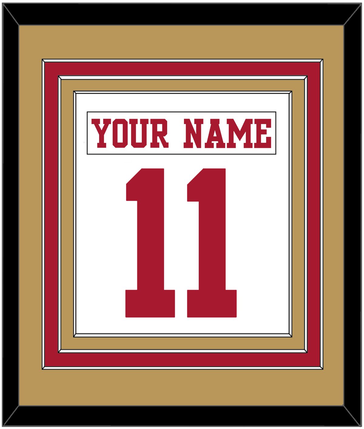 San Francisco Nameplate & Full-Size Number - Combined