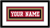 San Francisco Nameplate - Home Red - Triple Mat 1
