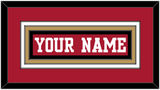 San Francisco Nameplate - Home Red - Triple Mat 3