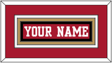 San Francisco Nameplate - Home Red - Triple Mat 3