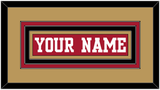 San Francisco Nameplate - Home Red - Triple Mat 4
