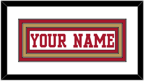 San Francisco Nameplate - Road White - Triple Mat 1