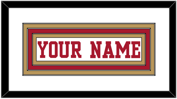 San Francisco Nameplate - Road White - Triple Mat 2