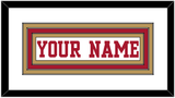 San Francisco Nameplate - Road White - Triple Mat 2
