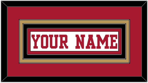 San Francisco Nameplate - Road White - Triple Mat 3
