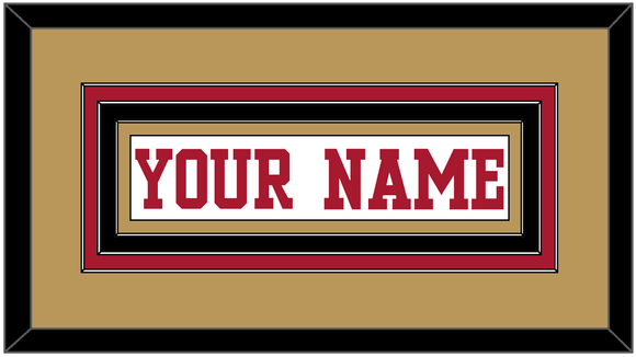 San Francisco Nameplate - Road White - Triple Mat 4