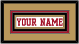 San Francisco Nameplate - Road White - Triple Mat 4