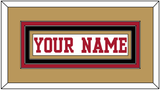 San Francisco Nameplate - Road White - Triple Mat 4