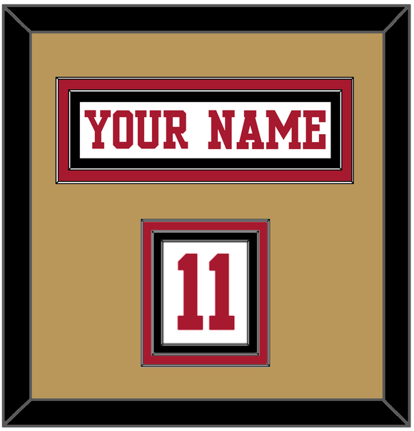 San Francisco Nameplate & Number (Shoulder) - Road White - Triple Mat 5
