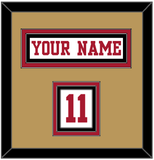 San Francisco Nameplate & Number (Shoulder) - Road White - Triple Mat 5