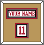 San Francisco Nameplate & Number (Shoulder) - Road White - Triple Mat 5