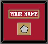 San Francisco Nameplate & Super Bowl Patch - Home Red - Single Mat 2