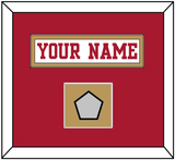 San Francisco Nameplate & Super Bowl Patch - Road White - Single Mat 3