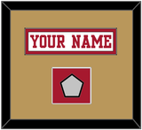 San Francisco Nameplate & Super Bowl Patch - Road White - Single Mat 4