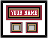 San Francisco Nameplate & 2 Super Bowl Patches - Home Red - Triple Mat 1