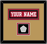 San Francisco Nameplate & Super Bowl Patch - Home Red - Double Mat 6