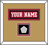 San Francisco Nameplate & Super Bowl Patch - Home Red - Double Mat 6