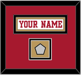 San Francisco Nameplate & Super Bowl Patch - Road White - Double Mat 5