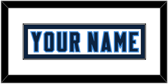 Tennessee Nameplate - Road White - Single Mat 1