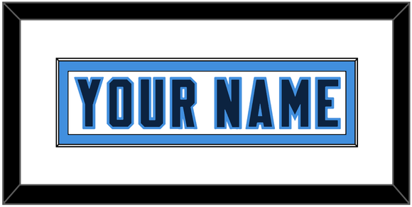 Tennessee Nameplate - Road White - Single Mat 2