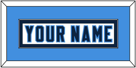 Tennessee Nameplate - Road White - Single Mat 4