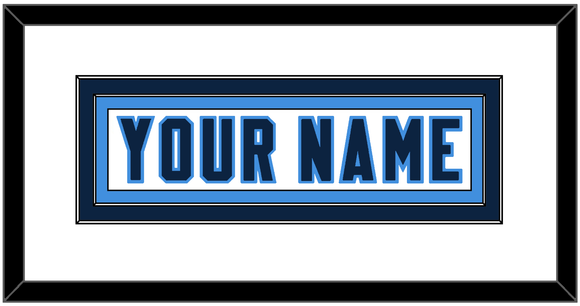 Tennessee Nameplate - Road White - Double Mat 1