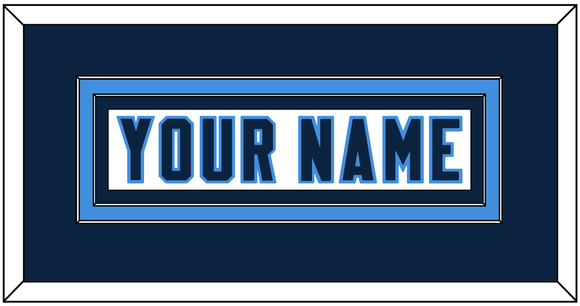 Tennessee Nameplate - Road White - Double Mat 2