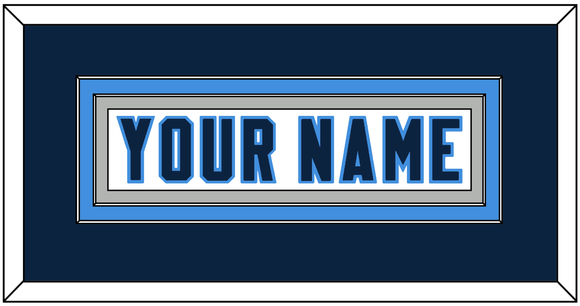 Tennessee Nameplate - Road White - Double Mat 3