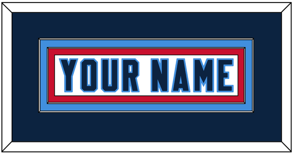 Tennessee Nameplate - Road White - Double Mat 4