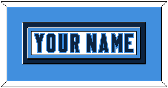 Tennessee Nameplate - Road White - Double Mat 5