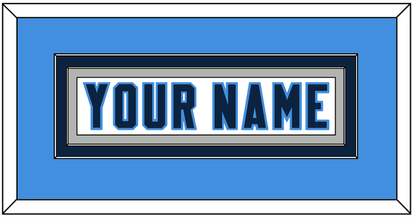 Tennessee Nameplate - Road White - Double Mat 6