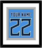 Tennessee Nameplate & Number (Back) Combined - Alternate Light Blue - Double Mat 3