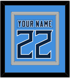 Tennessee Nameplate & Number (Back) Combined - Alternate Light Blue - Double Mat 7