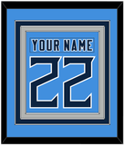 Tennessee Nameplate & Number (Back) Combined - Alternate Light Blue - Triple Mat 5