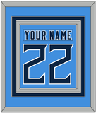 Tennessee Nameplate & Number (Back) Combined - Alternate Light Blue - Triple Mat 5