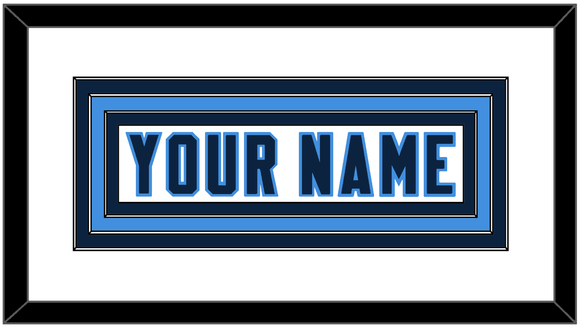 Tennessee Nameplate - Road White - Triple Mat 1