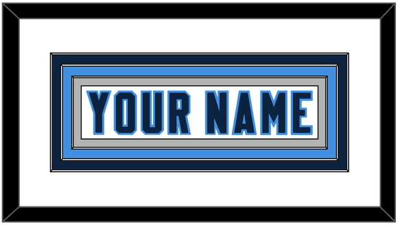 Tennessee Nameplate - Road White - Triple Mat 3