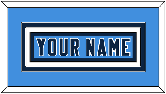Tennessee Nameplate - Alternate Light Blue - Triple Mat 3