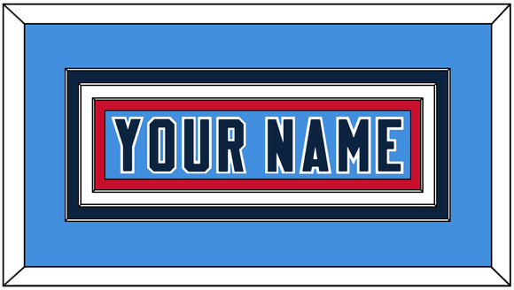 Tennessee Nameplate - Alternate Light Blue - Triple Mat 4