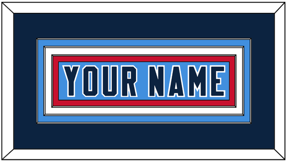 Tennessee Nameplate - Alternate Light Blue - Triple Mat 5