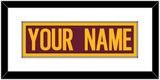 Washington Nameplate - Home Burgundy - Single Mat 1